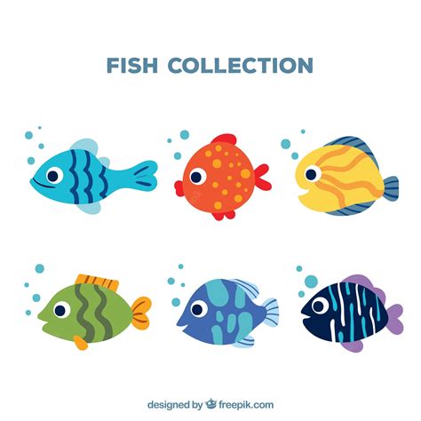 Six Fish Cliparts .